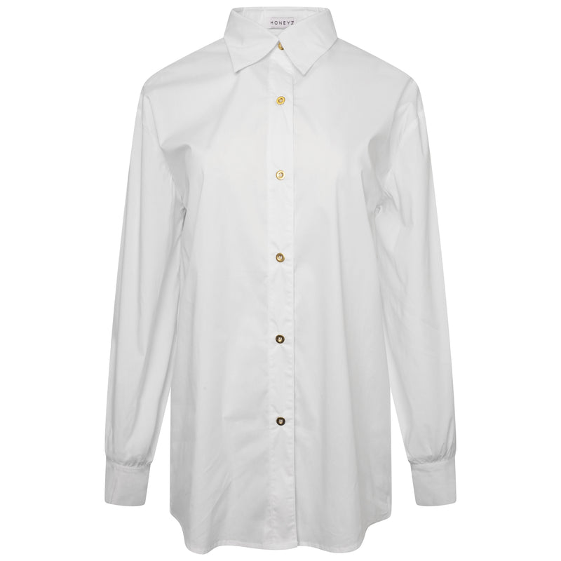 White Tailored Shirt & Short Set