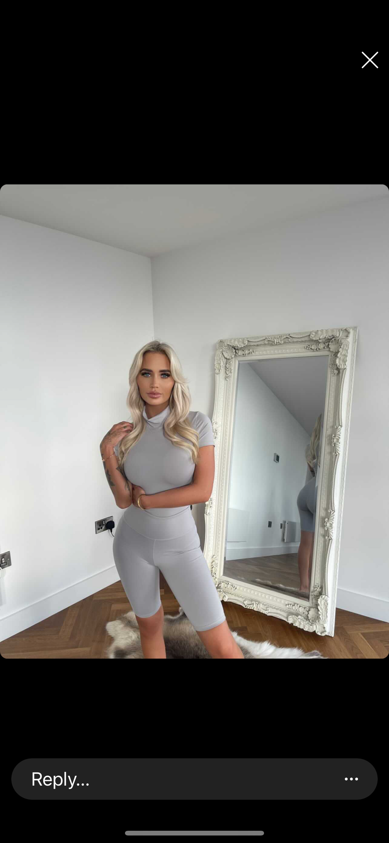 Grey High Waisted Shorts