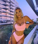 Pink Bra & Thong Set