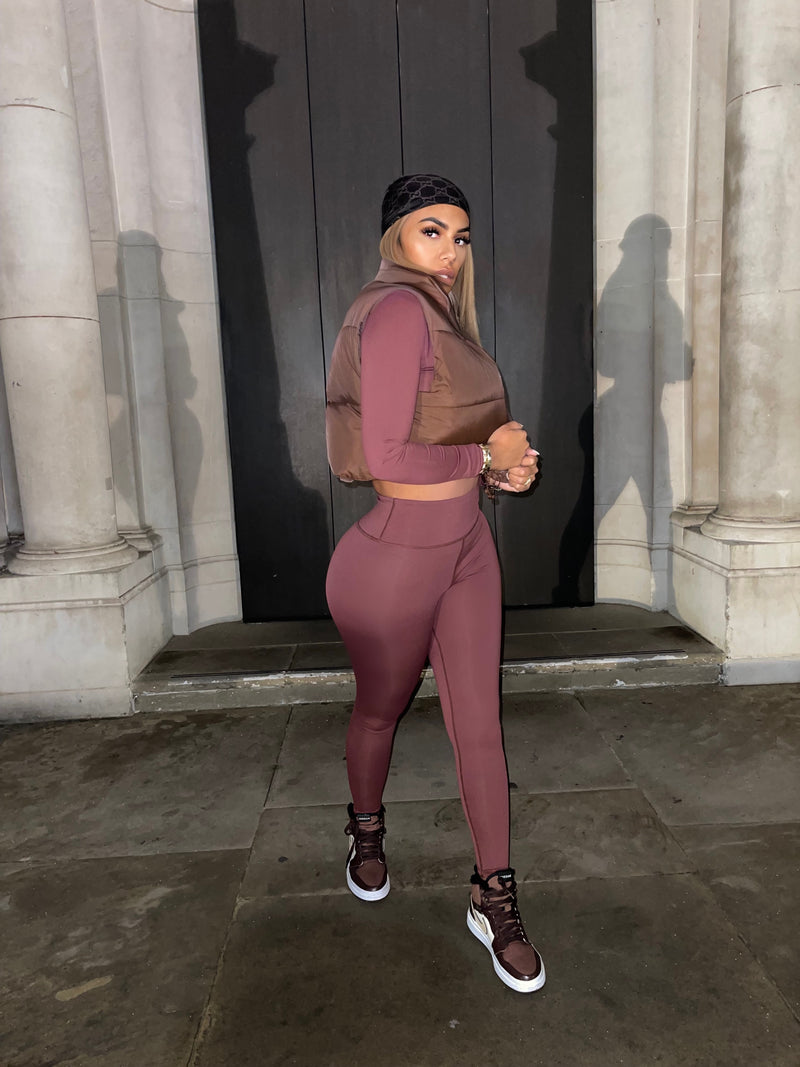 Brown High Waisted Leggings