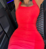 Red Soft Bandage Dress