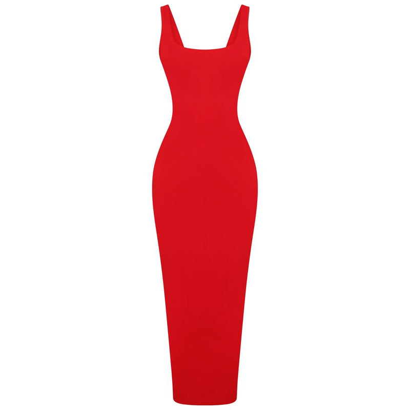 Red Soft Bandage Dress