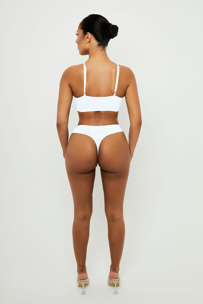 White Bra & Thong Set